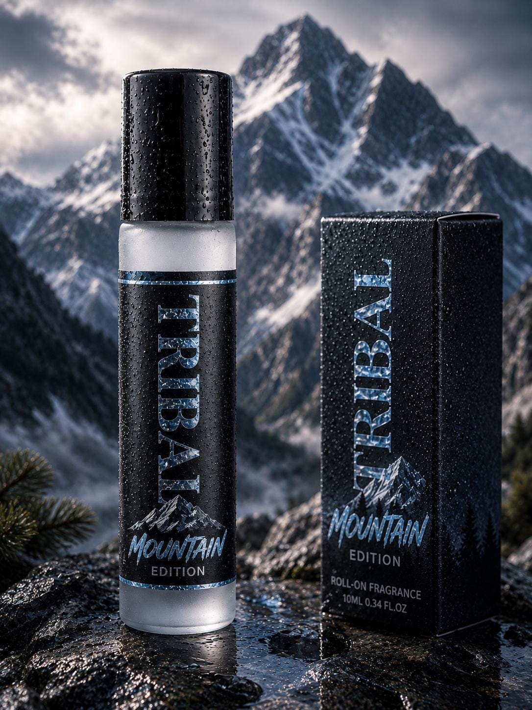 MOUNTAIN roll-on fragrance oil and box