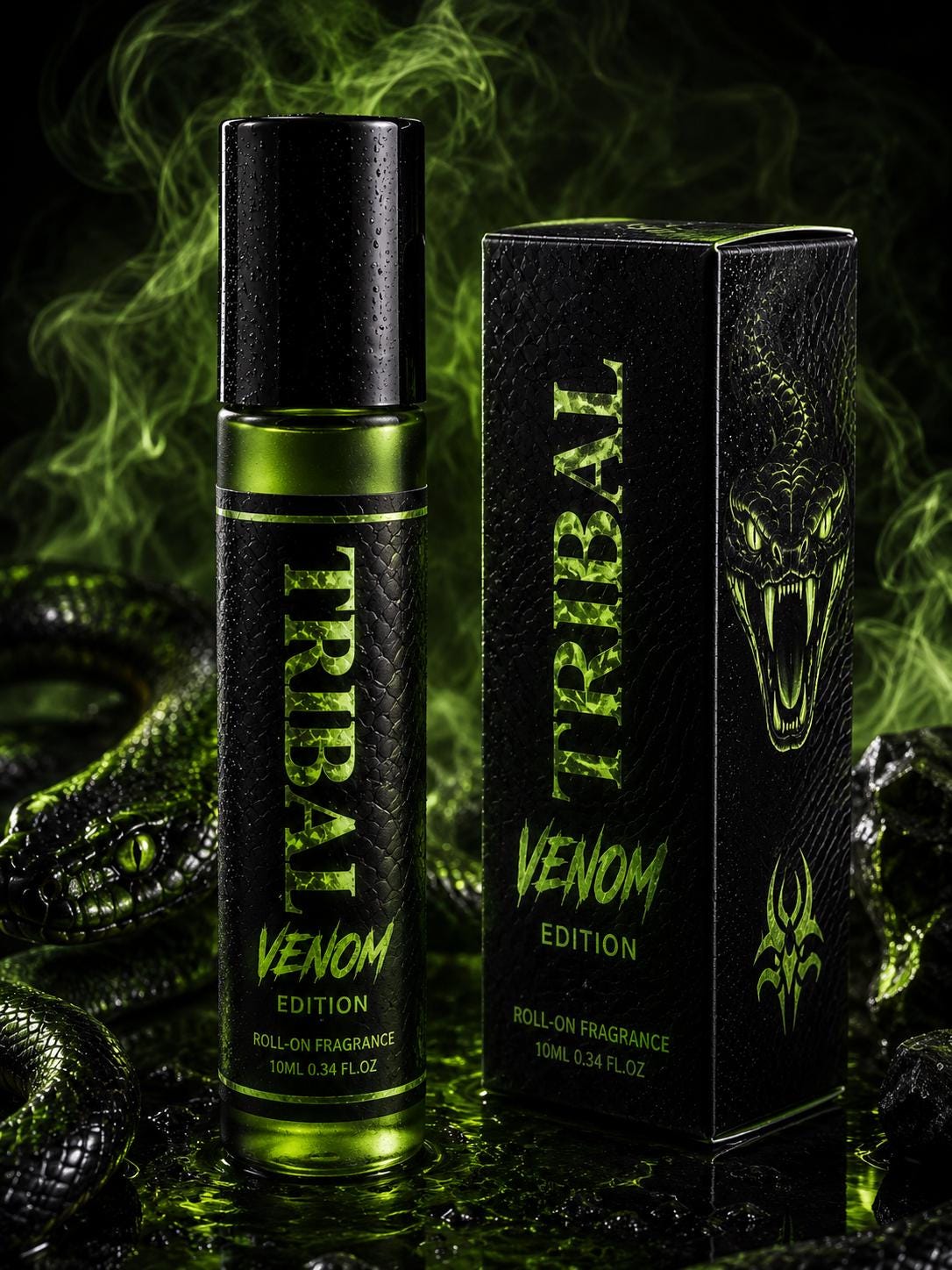 VENOM roll-on fragrance oil and box